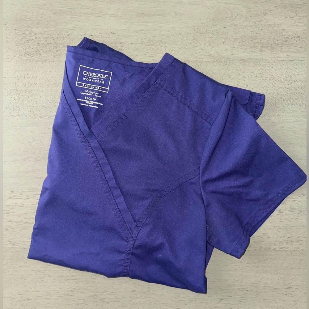 Cherokee Workwear Purple Top